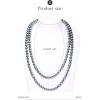 imageBABEYOND Long Pearl Necklace Faux Pearls Necklace Set Beaded Long Pearls Necklace 1920s Gatsby Costume JewelrySpace Gray