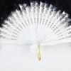 imageBABEYOND Marabou Feather Fan 20s Vintage Folding Fan Flapper Hand Fan for Costume Dancing Show Tea Party Wedding Decoration PinkPink RibBlack