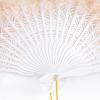 imageBABEYOND Marabou Feather Fan 20s Vintage Folding Fan Flapper Hand Fan for Costume Dancing Show Tea Party Wedding Decoration PinkPink RibDarkchampagne