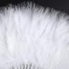 imageBABEYOND Marabou Feather Fan 20s Vintage Folding Fan Flapper Hand Fan for Costume Dancing Show Tea Party Wedding Decoration PinkPink RibWhite