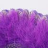 imageBABEYOND Marabou Feather Fan 20s Vintage Folding Fan Flapper Hand Fan for Costume DancingPurple