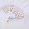 imageBABEYOND Marabou Feather Fan 20s Vintage Folding Fan Flapper Hand Fan for Costume DancingWhite