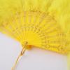 imageBABEYOND Marabou Feather Fan 20s Vintage Folding Fan Flapper Hand Fan for Costume DancingYellow