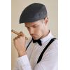 imageBABEYOND Mens Flat Cap Newsboy Hats Herringbone Tweed Cabbie Hats for Men 1920s Ivy Irish Driving Hats Gatsby HatBlack