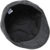 imageBABEYOND Mens Flat Cap Newsboy Hats Herringbone Tweed Cabbie Hats for Men 1920s Ivy Irish Driving Hats Gatsby HatBlack