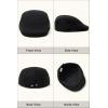 imageBABEYOND Mens Flat Cap Newsboy Hats Herringbone Tweed Cabbie Hats for Men 1920s Ivy Irish Driving Hats Gatsby HatBlack Style