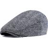 imageBABEYOND Mens Flat Cap Newsboy Hats Herringbone Tweed Cabbie Hats for Men 1920s Ivy Irish Driving Hats Gatsby HatGray