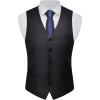 imageBABEYOND Mens Formal Suit Vest Slim Fit Waistcoat Business Vest for Suit TuxedoDark Gray
