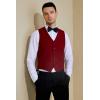 imageBABEYOND Mens Formal Suit Vest Slim Fit Waistcoat Business Vest for Suit TuxedoDark Gray