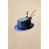 imageBABEYOND Mini Top Hat Fascinator Headband Feather Top Hat for Derby Tea PartyBlue