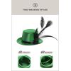 imageBABEYOND Mini Top Hat Fascinator Headband Feather Top Hat for Derby Tea PartyGreen
