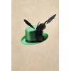 imageBABEYOND Mini Top Hat Fascinator Headband Feather Top Hat for Derby Tea PartyGreen