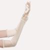 imageBABEYOND Opera Gloves for Women  20s Cuff Pearl Satin Gloves Stretchy Adult Size Elbow Length for Gatsby Theme PartyChampagne