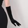 imageBABEYOND Opera Party Velvet Gloves  Short Tea Party Gloves 1920s Flapper Costume Accessories for WomenBlack