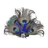 imageBABEYOND Peacock Feather Hair Clip 98 x 63 Style 2 1 Count Adult Females Womens Handmade with Peacock Feathers and Rhinestones Art Deco Feather Shape JClip 2 Pieces