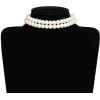 imageBABEYOND Round Imitation Pearl Choker Necklace Multi Strands Choker 20s Flapper Necklace Accessories for Gatsby Themed Party2layer