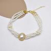 imageBABEYOND Round Imitation Pearl Choker Necklace Multi Strands Choker 20s Flapper Necklace Accessories for Gatsby Themed Party3layer4
