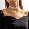 imageBABEYOND Round Imitation Pearl Choker Necklace Multi Strands Choker 20s Flapper Necklace Accessories for Gatsby Themed Party3layer4