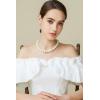 imageBABEYOND Round Imitation Pearl Necklace Wedding Pearl Necklace for BridesWhite