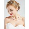 imageBABEYOND Round Imitation Pearl Necklace Wedding Pearl Necklace for BridesWhite