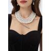 imageBABEYOND Round Imitation Pearl Necklace Wedding Pearl Necklace for BridesWhite