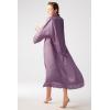 imageBABEYOND Satin Kimono Robe Silky Long Bridesmaid Wedding Lightweight Bath Robe with Lace TrimLight Purple