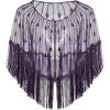 imageBABEYOND Sequin Beaded Shawl Wrap 1920s Evening Cape Shawl Gatsby for Evening Dresses Wedding PartyPurple