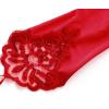 imageBABEYOND Short Opera Party 20s Fingerless Satin Gloves Tea Party Stretchy Adult Size Elbow LengthRed