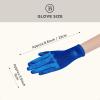 imageBABEYOND Short Satin Gloves for Women  Silk Opera Wedding Bridal Gloves Tea Party Banquet Costume 1920s Flapper AccessoriesBlue