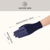 imageBABEYOND Short Satin Gloves for Women  Silk Opera Wedding Bridal Gloves Tea Party Banquet Costume 1920s Flapper AccessoriesNavy Blue
