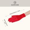 imageBABEYOND Short Satin Gloves for Women  Silk Opera Wedding Bridal Gloves Tea Party Banquet Costume 1920s Flapper AccessoriesRed