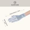 imageBABEYOND Short Satin Gloves for Women  Silk Opera Wedding Bridal Gloves Tea Party Banquet Costume 1920s Flapper AccessoriesSilver
