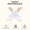imageBABEYOND Short Satin Gloves for Women  Silk Opera Wedding Bridal Gloves Tea Party Banquet Costume 1920s Flapper AccessoriesWhite
