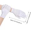imageBABEYOND Short Velvet Gloves for Women  Wrist Tea Party Wedding Bridal Gloves Opera Costume 1920s Flapper AccessoriesWhite