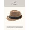imageBABEYOND Straw Trilby Fedora Hat for Men1920s Felt Panama Hat Short Brim Summer Cap with RibbonAcamel