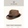 imageBABEYOND Straw Trilby Fedora Hat for Men1920s Felt Panama Hat Short Brim Summer Cap with RibbonUcoffee