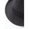 imageBABEYOND Straw Trilby Fedora Hat for Men1920s Felt Panama Hat Short Brim Summer Cap with RibbonYdark Gray