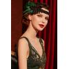 imageBABEYOND Vintage 1920s Flapper Headband Roaring 20s Great Gatsby Headpiece with Feather 1920s Flapper Gatsby Hair Accessories DarkgreenDark Green
