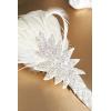 imageBABEYOND Vintage 1920s Flapper Headband Roaring 20s Great Gatsby Headpiece with Feather 1920s Flapper Gatsby Hair Accessories DarkgreenWhite