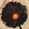 imageBABEYOND Vintage Bridal Feather Bouquet 1920s Ostrich Feather Fan Crystal Bridesmaid Bouquet 20s Gatsby Wedding Bouquet Flapper Accessories WhiteBlack Red