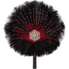 imageBABEYOND Vintage Bridal Feather Bouquet 1920s Ostrich Feather Fan Crystal Bridesmaid Bouquet 20s Gatsby Wedding Bouquet Flapper Accessories WhiteBlack Red