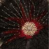 imageBABEYOND Vintage Bridal Feather Bouquet 1920s Ostrich Feather Fan Crystal Bridesmaid Bouquet 20s Gatsby Wedding Bouquet Flapper Accessories WhiteBlack Red