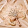 imageBABEYOND Vintage Bridal Feather Bouquet 1920s Ostrich Feather Fan Crystal Bridesmaid Bouquet 20s Gatsby Wedding Bouquet Flapper Accessories WhiteLight Purple