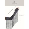 imageBABEYOND Vintage Long Opera Pageant Gloves  1920s Fringe Fingerless Elbow Gloves for Costume Party WeddingBlack