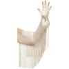 imageBABEYOND Vintage Long Opera Pageant Gloves  1920s Fringe Fingerless Elbow Gloves for Costume Party WeddingChampagne