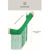 imageBABEYOND Vintage Long Opera Pageant Gloves  1920s Fringe Fingerless Elbow Gloves for Costume Party WeddingGreen