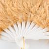 imageBABEYOND Vintage Style Folding Handheld Ostrich Feather Fan 1920s Flapper Accessories BlackCamel