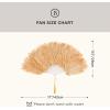 imageBABEYOND Vintage Style Folding Handheld Ostrich Feather Fan 1920s Flapper Accessories BlackCamel