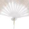 imageBABEYOND Vintage Style Folding Handheld Ostrich Feather Fan 1920s Flapper Accessories BlackWhite