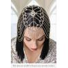 imageBABEYOND Vintage Style Roaring 20s Crystal Rhinestone Flapper Cap Headpiece Head Jewelry ChainsGold